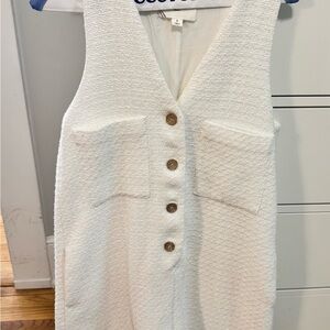 Tuckernuck White Textured Jumpsuit